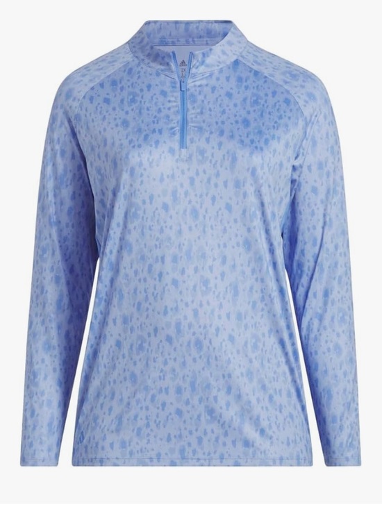 adidas Tops - NWT adidas Women's Golf Shirt size 2X Blue Ultimate365 Quarter Zip Mock Neck